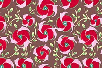 Art deco rose background, colorful design vector