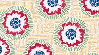 Vintage flower desktop wallpaper, colorful art deco & art nouveau background
