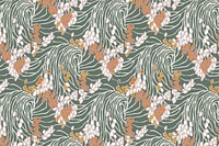 Botanical background, art deco & art nouveau design vector