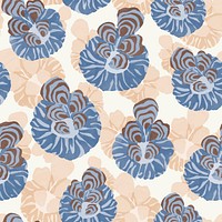 Vintage flower seamless background, art deco & art nouveau design vector