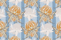 Flower background, art deco & art nouveau design vector