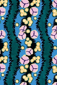 Floral background, vintage art deco & art nouveau design