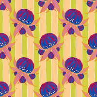 Botanical seamless pattern, colorful background vector