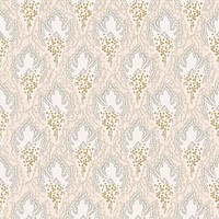 Pastel botanical pattern,  aesthetic Art Nouveau background in oriental style vector