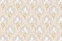 Pastel Art Deco pattern, aesthetic background in oriental style vector