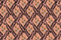 Pastel flower pattern backgrounds, vintage floral Art Deco fabric design vector