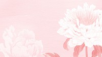 Japanese peony computer wallpaper, vintage aesthetic background