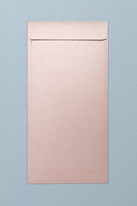 Rose gold envelope, pastel pink design