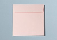 Pastel pink envelope, feminine design