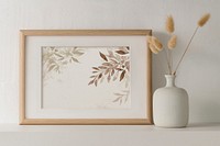 Canvas frame, soft beige home decor