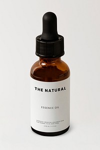 Dropper bottle, minimal beauty product packaging design