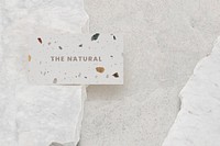 Terrazzo business card, business branding design