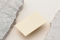 Beige name card, aesthetic corporate identity design