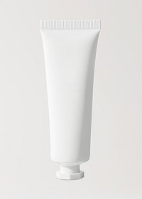 White tube, skincare product packaging, simple design