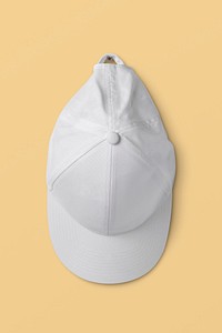 Baseball cap, streetwear fashion in white realistic design