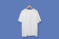 White oversized t-shirt, simple unisex apparel design