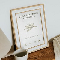 Plant poster artwork in beautiful frame