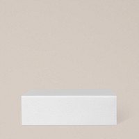 Gray product podium, rectangle shape design element