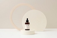 Serum bottle, beauty product packaging