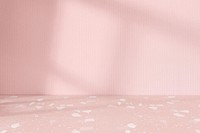 Pink background, natural light and shadow design