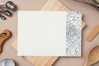 Floral certificate paper, professional cooking diploma with design space