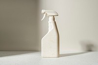 Fabric starch spray bottle, laundry essentials with blank space
