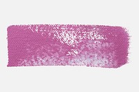 Pink paint brush stroke, collage element, design element vector