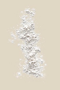 Powder texture collage element design, isolated object psd