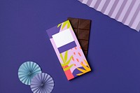 Aesthetic chocolate bar packaging, food product design