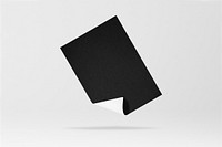 Blank black paper, stationery with design space