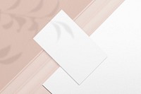 Blank white name card, paper stationery set