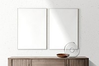 Blank photo frame, home interior with blank design space