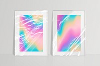 Blank picture frame, gradient design