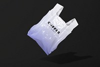 Plastic bag psd mockup