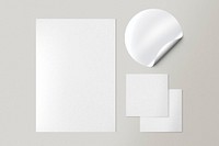 Stationery set corporate identity branding designs with stickers 