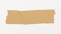 Stripe washi tape clipart, beige pattern design psd