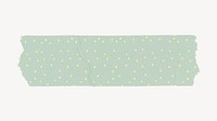 Pink washi tape sticker, polka dot patterned collage element vector