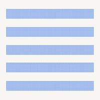 Grid pattern brush, blue seamless design vector, compatible with AI