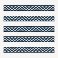 Zig-zag pattern brush, seamless design vector, compatible with AI