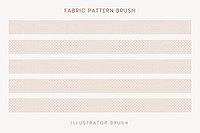 Fabric pattern brush, seamless brown vector, compatible with AI