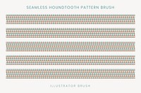 Houndstooth pattern brush, seamless vector, compatible with AI