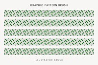 Check pattern brush, abstract geometric vector, compatible with AI