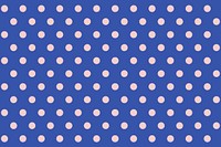 Blue polka dot background, pink pattern psd