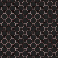 Seamless geometric pattern background, black hexagon