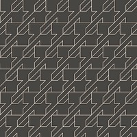 Houndstooth pattern background, abstract beige line vector