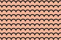 Wave pattern background, orange abstract lines psd