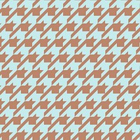 Blue fabric pattern background, brown geometric vector