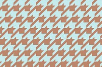 Blue fabric pattern background, brown geometric psd