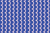 Wave line pattern background, blue seamless vector