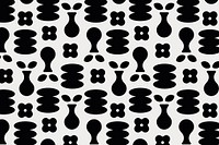 Floral pattern background, black abstract design